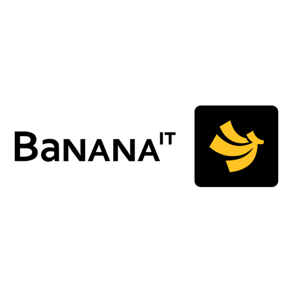 Banana IT Logo PNG Vector
