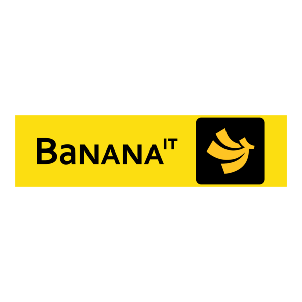 Banana IT Logo PNG Vector