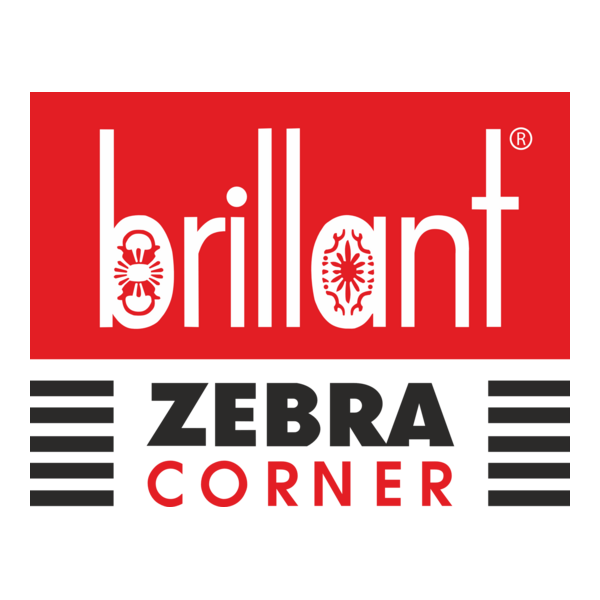 Brillant Zebra Corner Logo PNG Vector