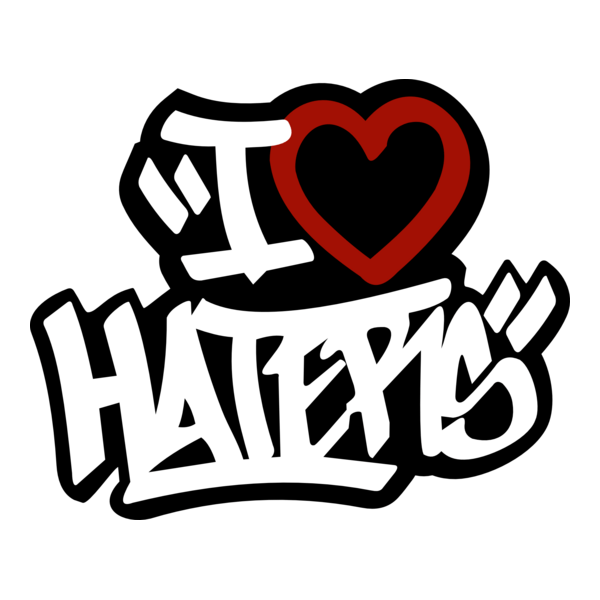 I Love Haters Logo PNG Vector