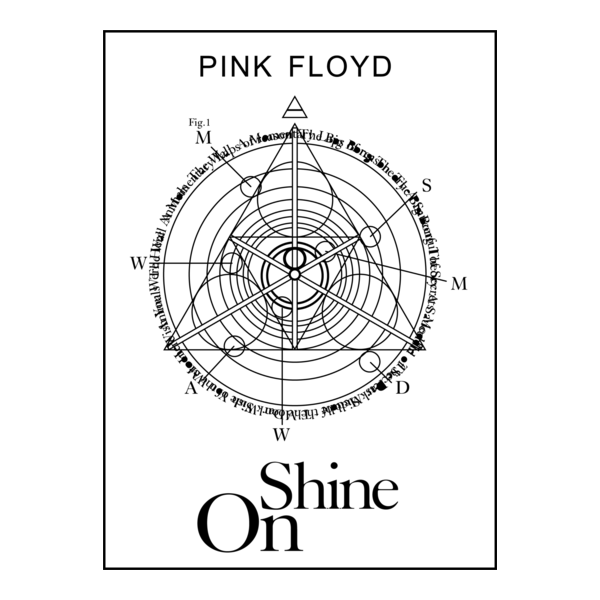 Pink floyd Shine On Logo PNG Vector