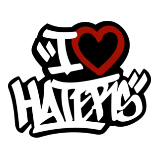 I Love Haters Logo PNG Vector