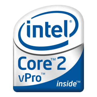 Intel Core 2 VPro Logo PNG Vector