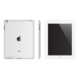 White iPad Logo PNG Vector