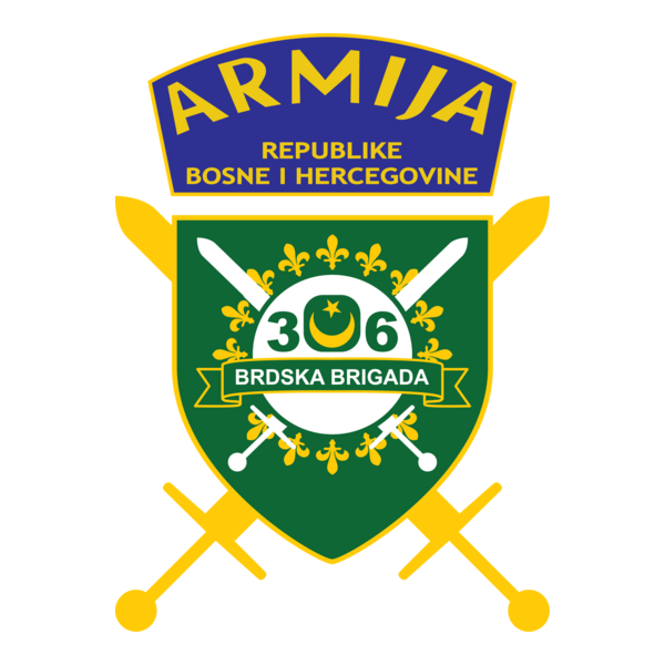 306. Brdska Brigada Armija BiH Logo PNG Vector