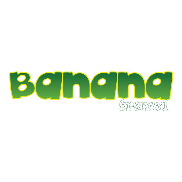 Banana Travel Logo PNG Vector