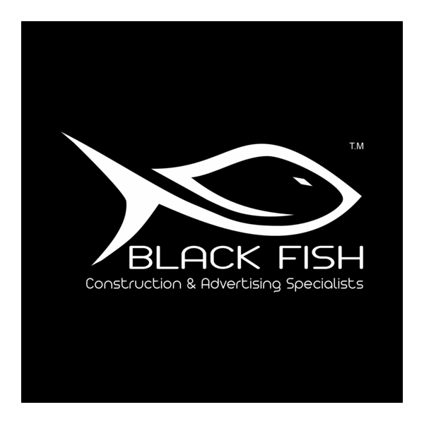 Black Fish Logo PNG Vector