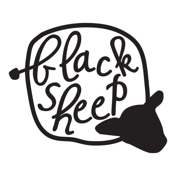 Black Sheep Logo PNG Vector