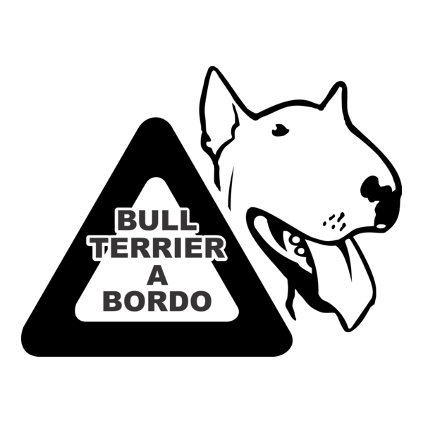 Bull Terrier a Bordo Logo PNG Vector
