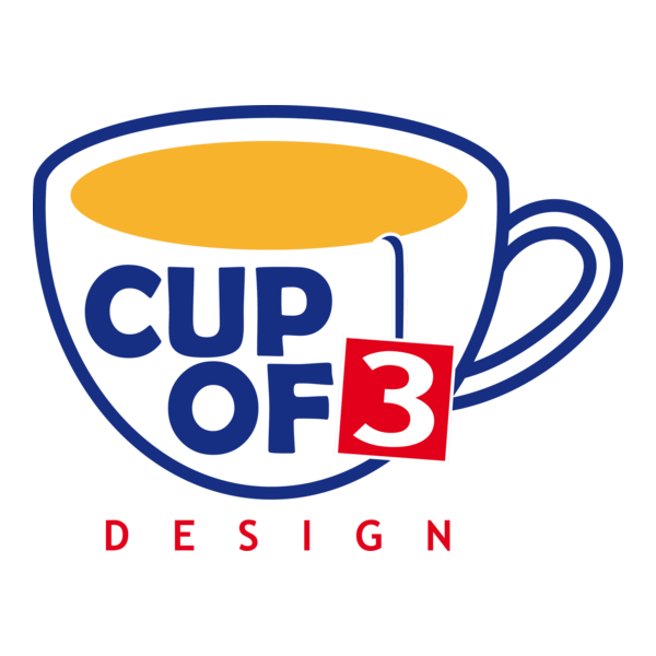 Cup of 3 Design Logo PNG Vector