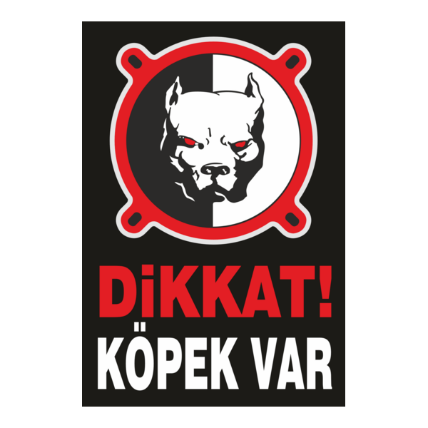 dikkat köpek var Logo PNG Vector