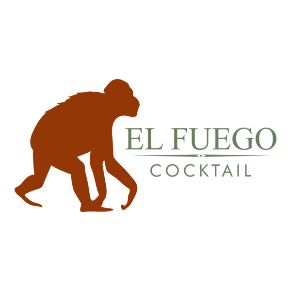 El Fuego Cocktail Logo PNG Vector