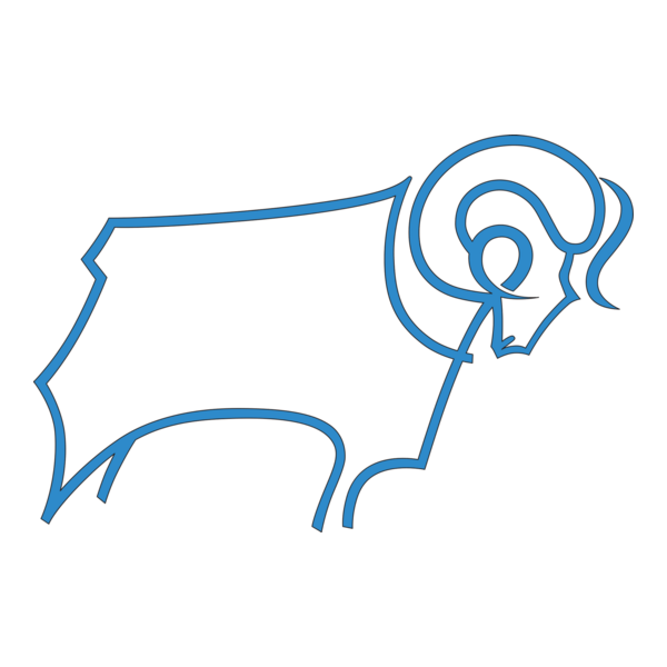 FC Derby County 80's Logo PNG Vector