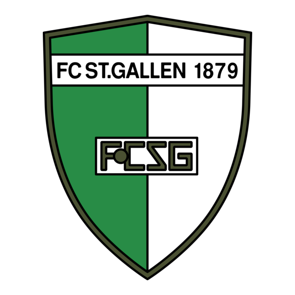 FC Sankt Gallen 80's Logo PNG Vector