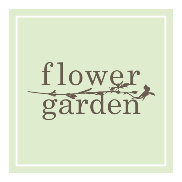 Flower Garden Logo PNG Vector