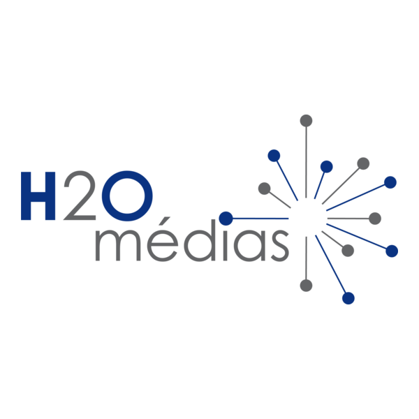 H2O Médias Logo PNG Vector