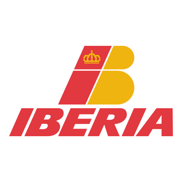 Iberia Airlines Vertical Logo PNG Vector