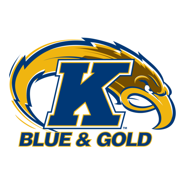 Kent State University Blue & Gold Logo PNG Vector