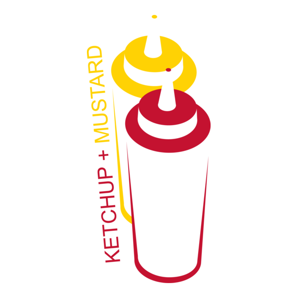 Ketchup + Mustard Logo PNG Vector