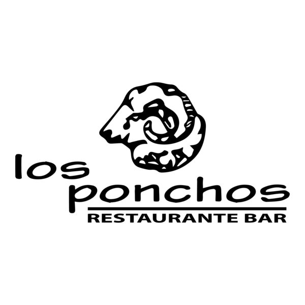 Los Ponchos Restaurante Bar Logo PNG Vector