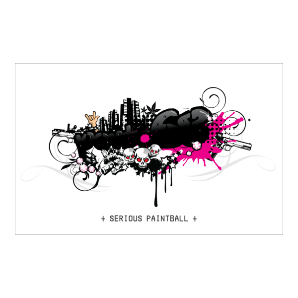 Ponto68 - Serious Paintball Logo PNG Vector