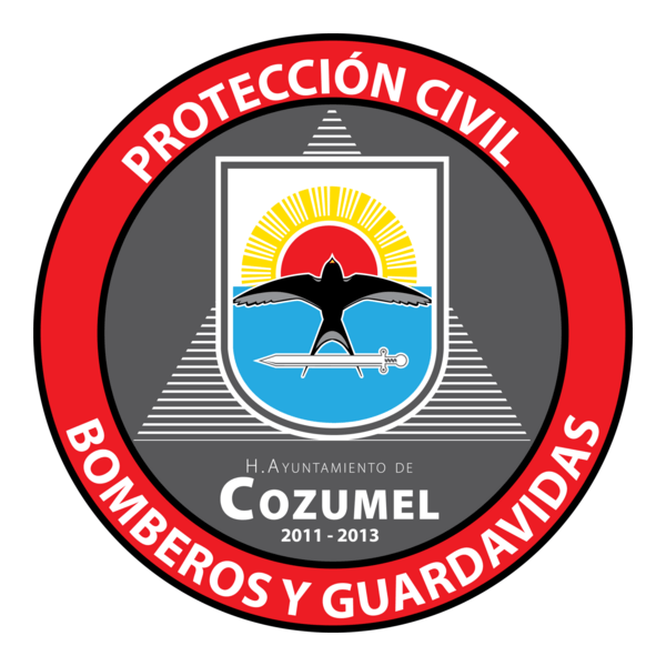 Protección Civil: Bomberos Cozumel Logo PNG Vector