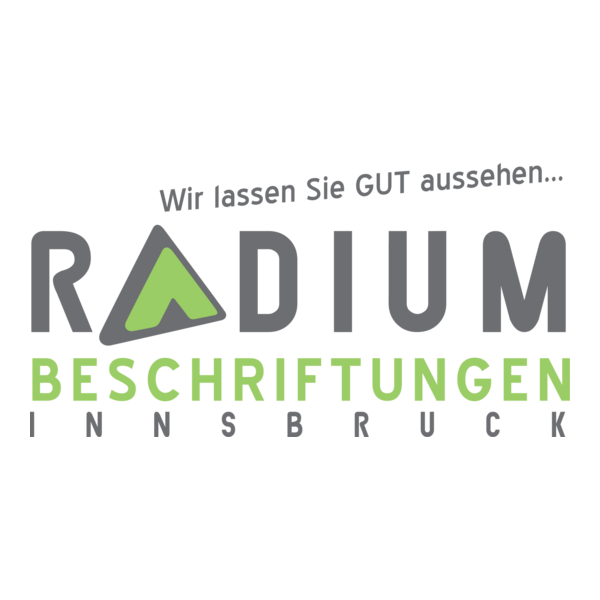 Radium Beschriftungen Logo PNG Vector