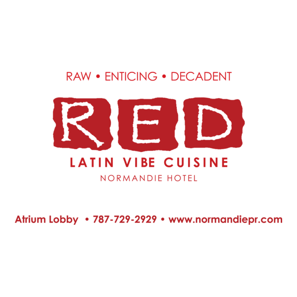 RED Latin Vibe Cuisine Logo PNG Vector