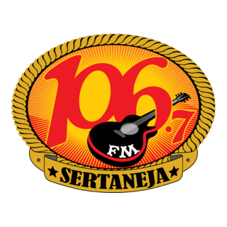 106.7 FM Sertaneja Logo PNG Vector