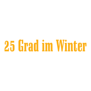 25 Grad im Winter Logo PNG Vector