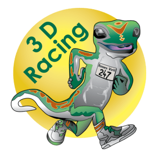 3D Racing Logo PNG Vector