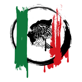 Bandera Mexicana Grunge Logo PNG Vector