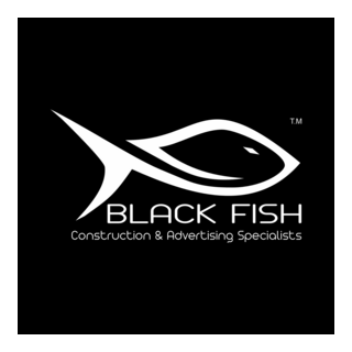 Black Fish Logo PNG Vector