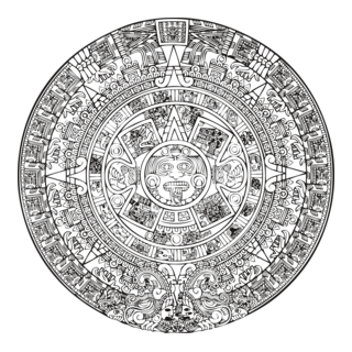 Calendario Azteca Logo PNG Vector