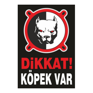 dikkat köpek var Logo PNG Vector