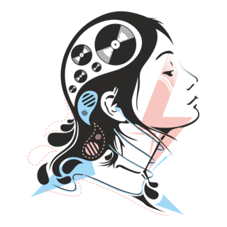 girls music Logo PNG Vector