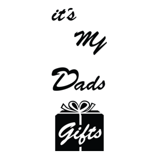 Its My Dads Gifts Logo PNG Vector