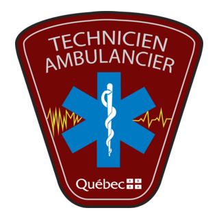 Technicien Ambulancier Quebec Logo PNG Vector