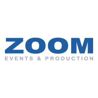 Zoom Events & Production Logo PNG Vector