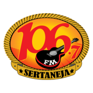 106.7 FM Sertaneja Logo PNG Vector