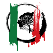 Bandera Mexicana Grunge Logo PNG Vector