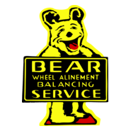 Bear Wheel Alignment Logo PNG Vector