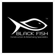 Black Fish Logo PNG Vector