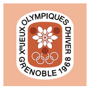 Grenoble 1968 Winter Olympic Logo PNG Vector