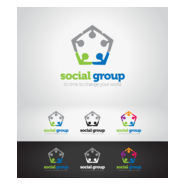 Social Group Logo PNG Vector
