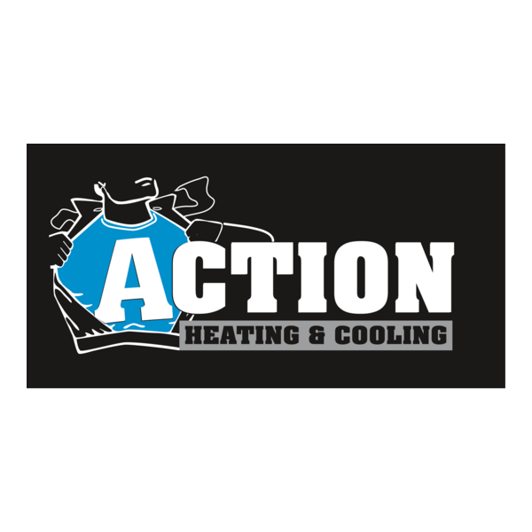 Action Heating & Cooling Logo PNG Vector