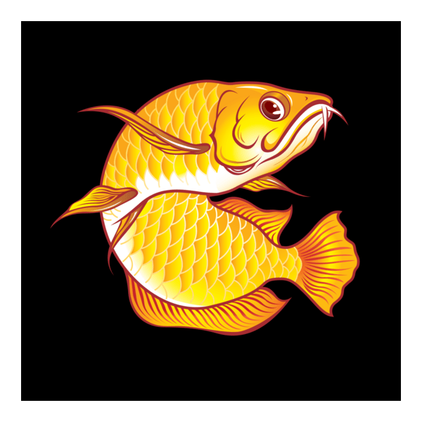 Arowana Art Logo PNG Vector