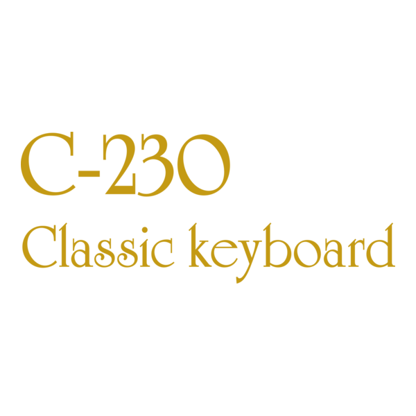 C-230 Classic Keyboard Logo PNG Vector