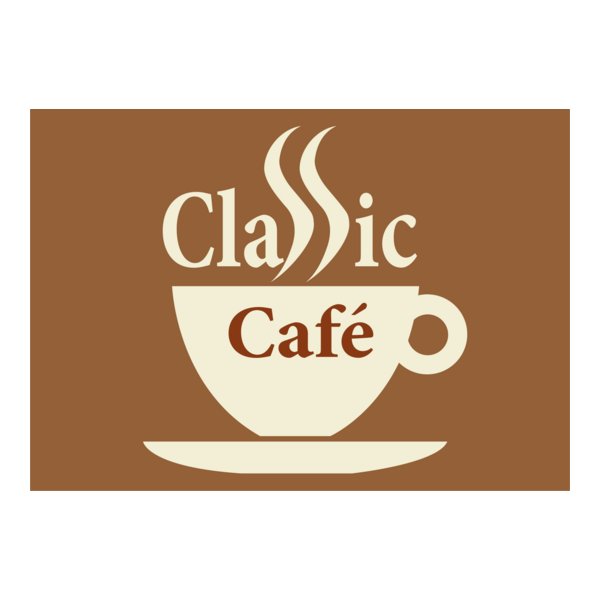 Classic Cafe Logo PNG Vector