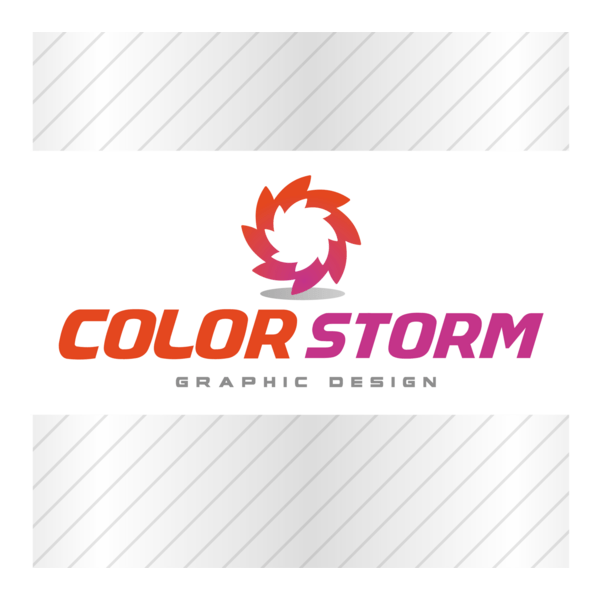 Color Storm Graphic Design Logo PNG Vector